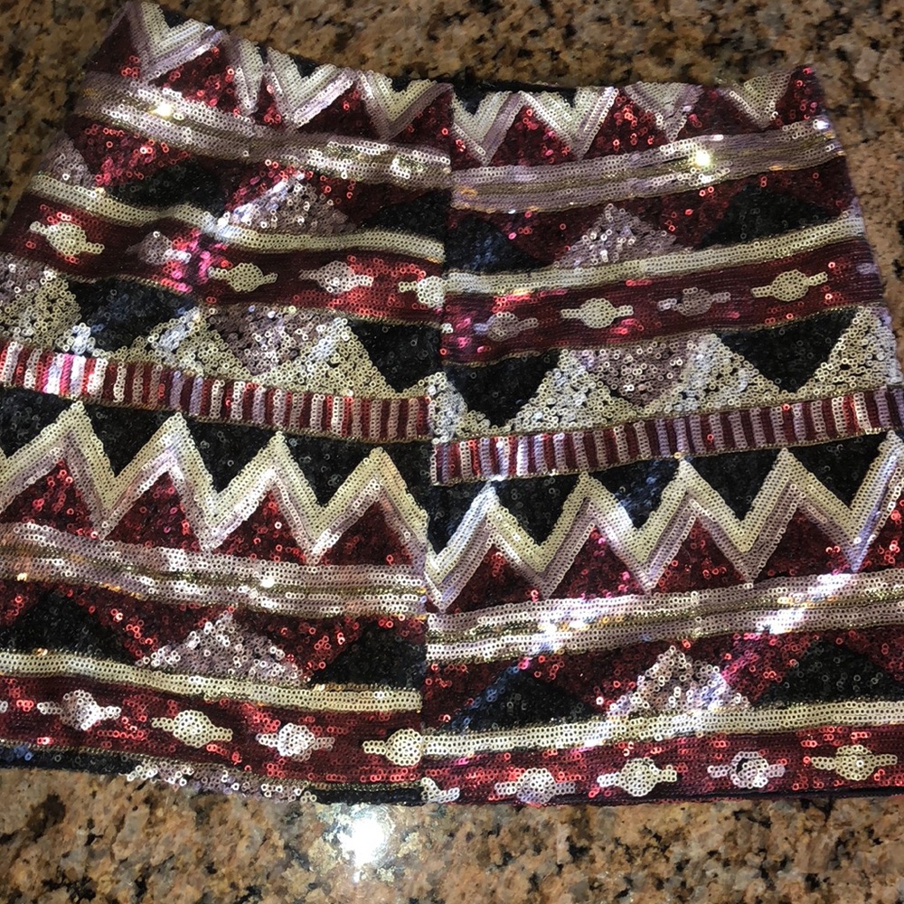 Sequin miniskirt